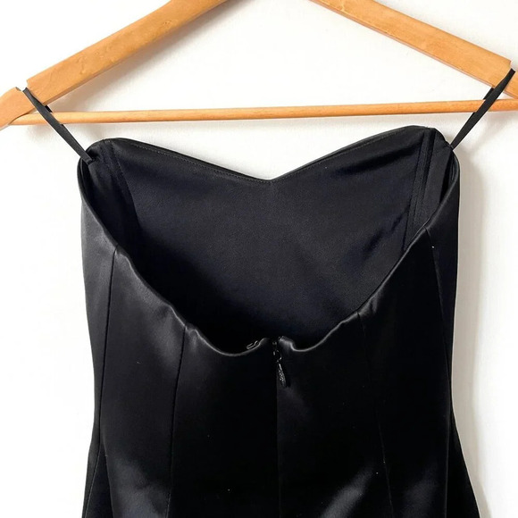 Aritzia Ten by  Babaton Strapless Sweetheart Dazzle Dress Black Size 4 - Picture 8 of 10